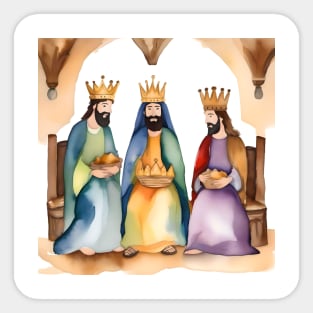 Epiphany or Three Kings Day - January 6 - Watercolors & Pen Sticker